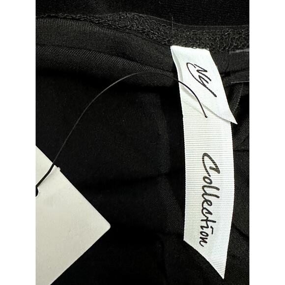 NY Collection Women's Ruched A Line 3/4 Sleeve Knee Length V Neck Dress MP NWT - Picture 9 of 11